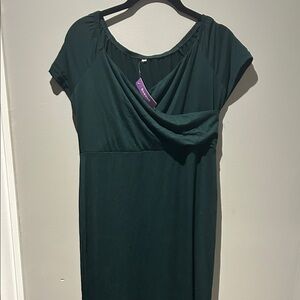 Elegant Dark Green maternity dress 👗